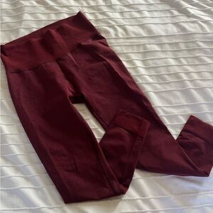 Prana Sopra Seamless Maroon Leggings